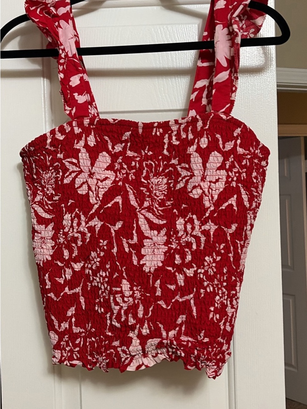 Old Navy Floral Smocked Tank Top